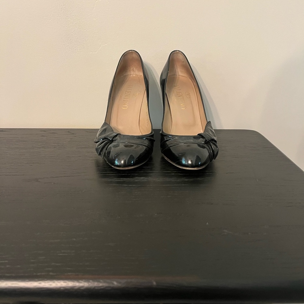 Valentino Black Patent Leather Heels